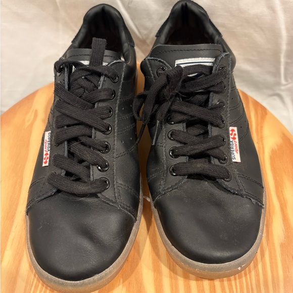 Superga Black Sneakers with Gum Sole - Picture 1 of 3